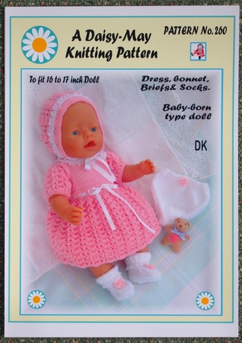Dolls knitting pattern 260 - ,