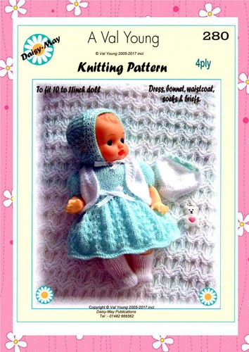 Dolls knitting pattern 280 - knitting, no