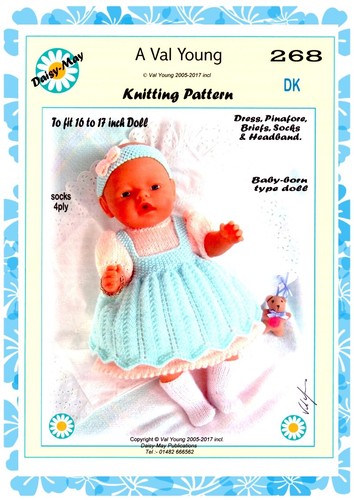Dolls knitting pattern 268 - knitting,