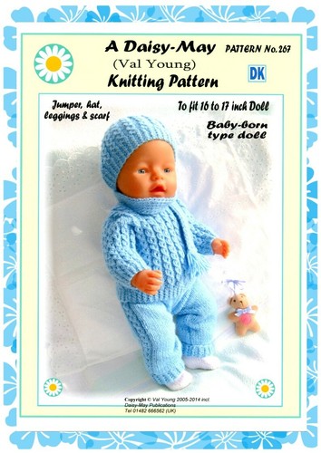 Dolls knitting pattern 267 - dolls,
