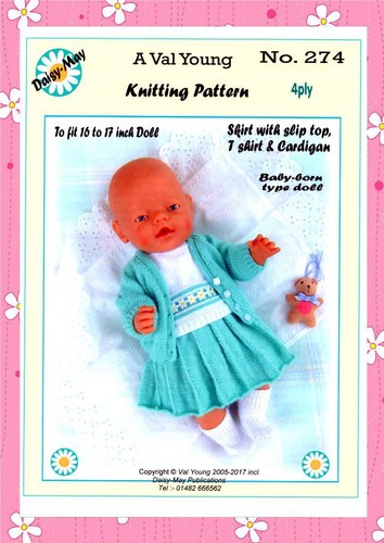 Dolls knitting pattern 274 - knitting,