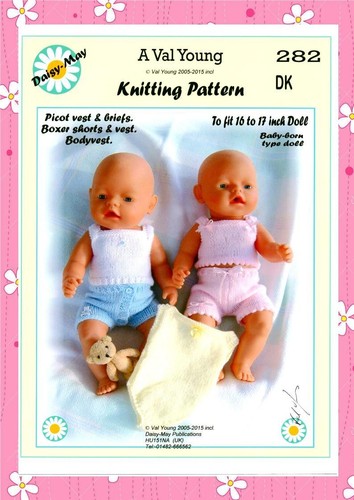 Dolls knitting pattern 282 - knitting,