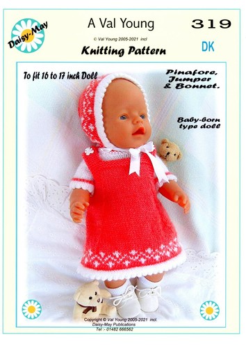 Dolls knitting pattern 319 - knitting,