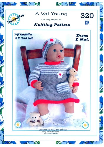 Dolls knitting pattern 320 - knitting,